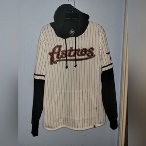 Astros Striped Hoodie 47 Brand
